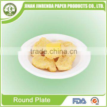 Eco-friendly sugarcane tableware 6 inch Round Plates