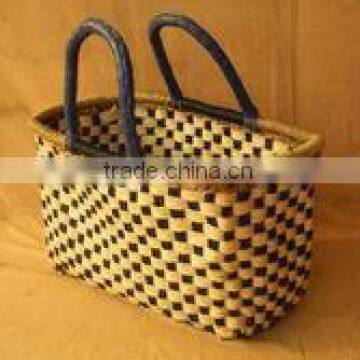 Woven Seagrass Shopping Basket