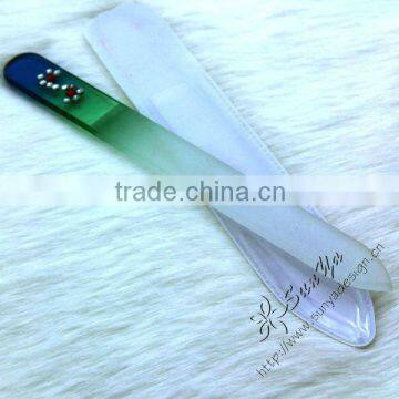 Glass nail files with packaging
