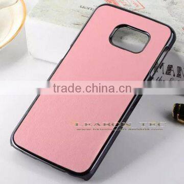 2015 New Arrival Leather Coated Plastic PC Back Case for Samsung Galaxy S6 photo-6