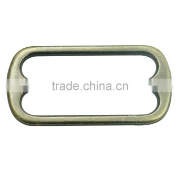 Manufacturers zinc alloy metal brass adjustable strap buckle sliders for 40mm webbing strap