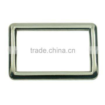Eco-friendly Zinc alloy fashion metal curved tri-glide buckle for 38mm belts