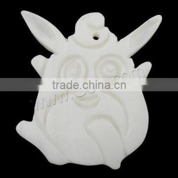 White Rabbit Natural Freshwater Shell Pendants