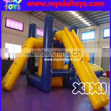 XIXI Summer Water Sport Games Inflatable Water Jumping Tower With Water Blob