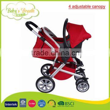 BS-25B safe custom baby design stroller 2015 with 4 adjustable canopy