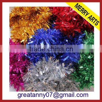 2015 alibaba china party decorations blue christmas tassle foil high quality tinsel