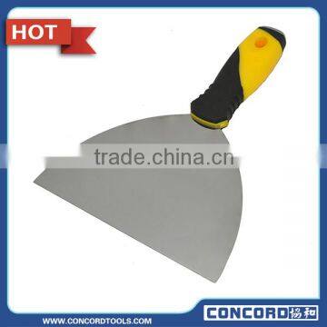 6'' Semicircle Putty Knife with Soft Grip,Stainless Steel Blade, Scraper