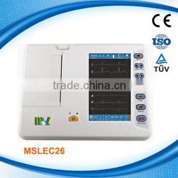 6 channel veterinary ecg machine MSLEC26-M