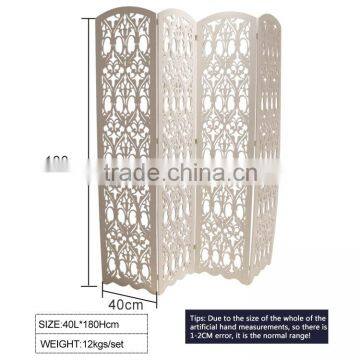 3 Door Chinese Antique Wood Carving Folding Screen photo-4