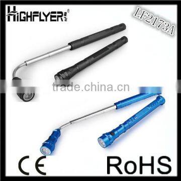 the best telescopic antenna flashlight pick up aluminium LED torch