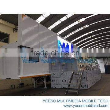 Mobile LED Stage Container, LED container for advertising, jumbo container for roadshow, LED container for promotion