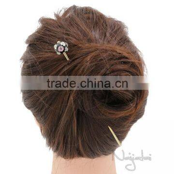 For Buns Sale Japanese Kanzashi Kimono Hair Stick Chinese Blue Hairpin photo-3