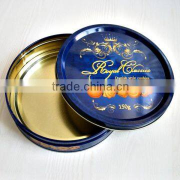 Hot sale round tin box for cake packing