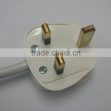 BS standard 3 pins 3-13A/250V rewireable grounding plug