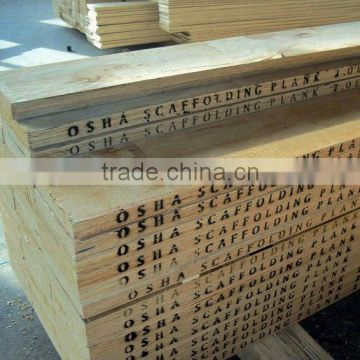 laminated scaffold plank for construction