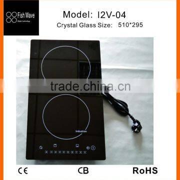 2015 top home appliances 30cm 2 zones electrical stove in Kitchen appliance