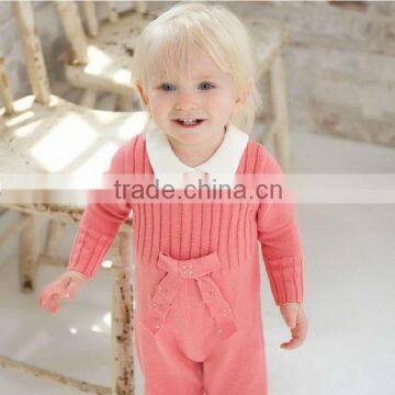 DB290 dave bella autumn cotton infant clothes baby one-piece knit baby girl romper jumpsuit                        
                                                Quality Choice