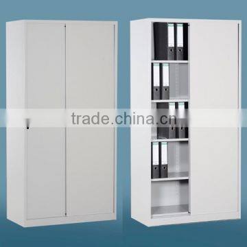 Glass Door Steel Book Cabinet/sliding Door Metal Book Cabinet /full High Office Storage Book Cabinet photo-2