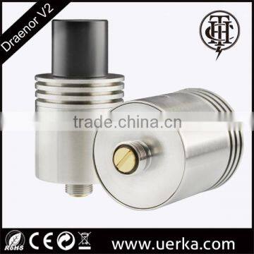 THC Draenor V2 rda atomizer, rebuildable dripping atomizer, dual coil atomizer for 18350 18650 box mod