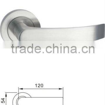 zinc door handle on roses, zinc door lock,zinc door lever handle on roses