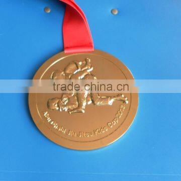 Top quality antique brass metal souvenir jiu jitsu medals 2016