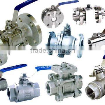 ASTM a216 medium pressureCf8m standard ball structure valve