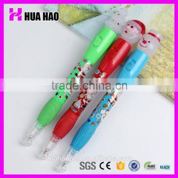 China wholesale snow man pen cute plastic pen with custom lovely ball pen