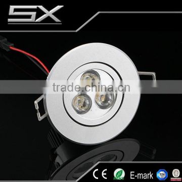 High quality 3w high power 30 degree warm whitewifi led downlight with ul