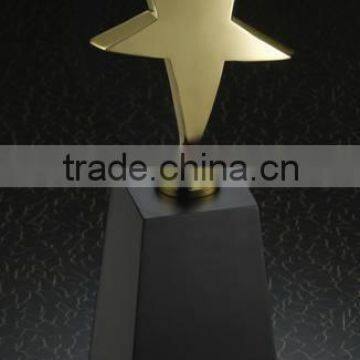 www .sex. com 2013 plated gold metal star trophy on wood base