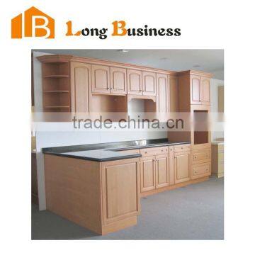 LB-JL1052 High-end square style solid wood custom kitchen cabinets                        
                                                Quality Choice