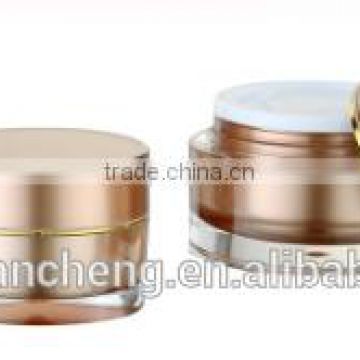 Unique Elegant High Quality Plastic Round Acrylic Cream Jar,15g 30g 50g promotional body care cosmetic empty packaging container