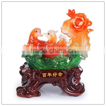 Resin material mandarin duck ,New FengShui Statue ,resin Animal