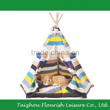 XinYou Beautiful Owl Print Canvas Pet Bed Teepee Indian Tents For Small Dog