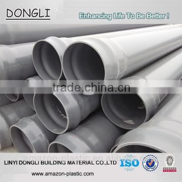 ISO, GB/T standard upvc pipe underground water supply pipe 180mm