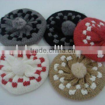 hand knitted hat (SY-0304)