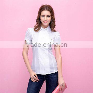 Ladies latest office uniform design office wear shirts for women