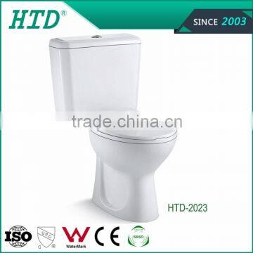 HTD-2023 Modern bathroom sanitary ware ceramic two piece freestanding toilet