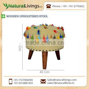 New Sleek Design Modern Wooden Upholstered Stool for Sale