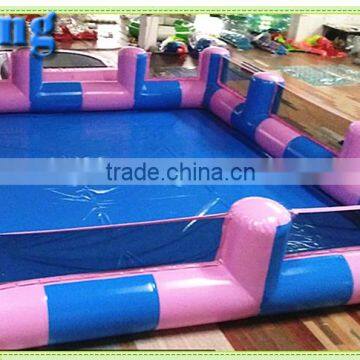 High quality dummy inflatable pool rental with protective fence for sale