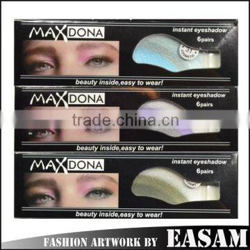 Amazing 72 designs eye shadow sticker in eye shadow