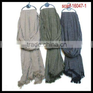 fashion wholesale plain cotton scarf