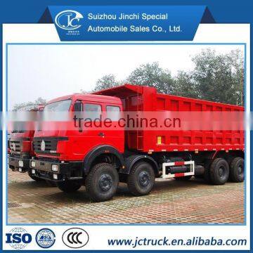 North Benz 8X4 25CBM telescopic hydraulic cylinder dump truck