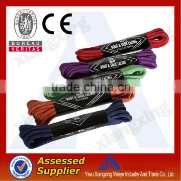 Hot selling boot shoelace cheap round shoelaces