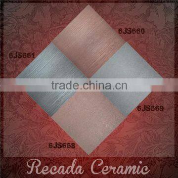 grade AAA 3d Glazed metal metallic ceramic floor tile price 60x60