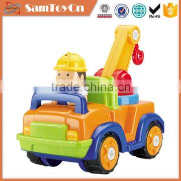 Children DIY toy electric big truck toys with light and sound