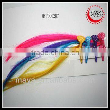 Beautiful novelty wig for sale hair extension clip(approved by BV)