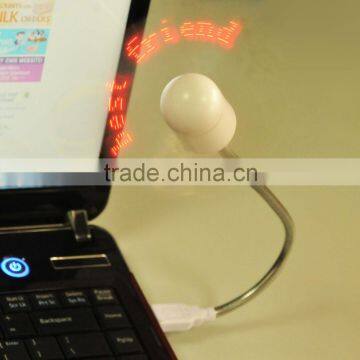 USB PC input message LED fan with data line (red light)