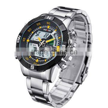 WEIDE WH1104-5 Latest Watches Design For Men Stainless Steel Watch Big Dial Mans Watch photo-5