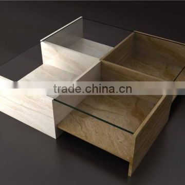 fashionable design glass tea table