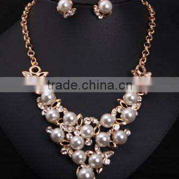 CZ904937 Women Charm Pearl Choker Chunky Statement Bib Necklace Jewelry Chain Pendant New